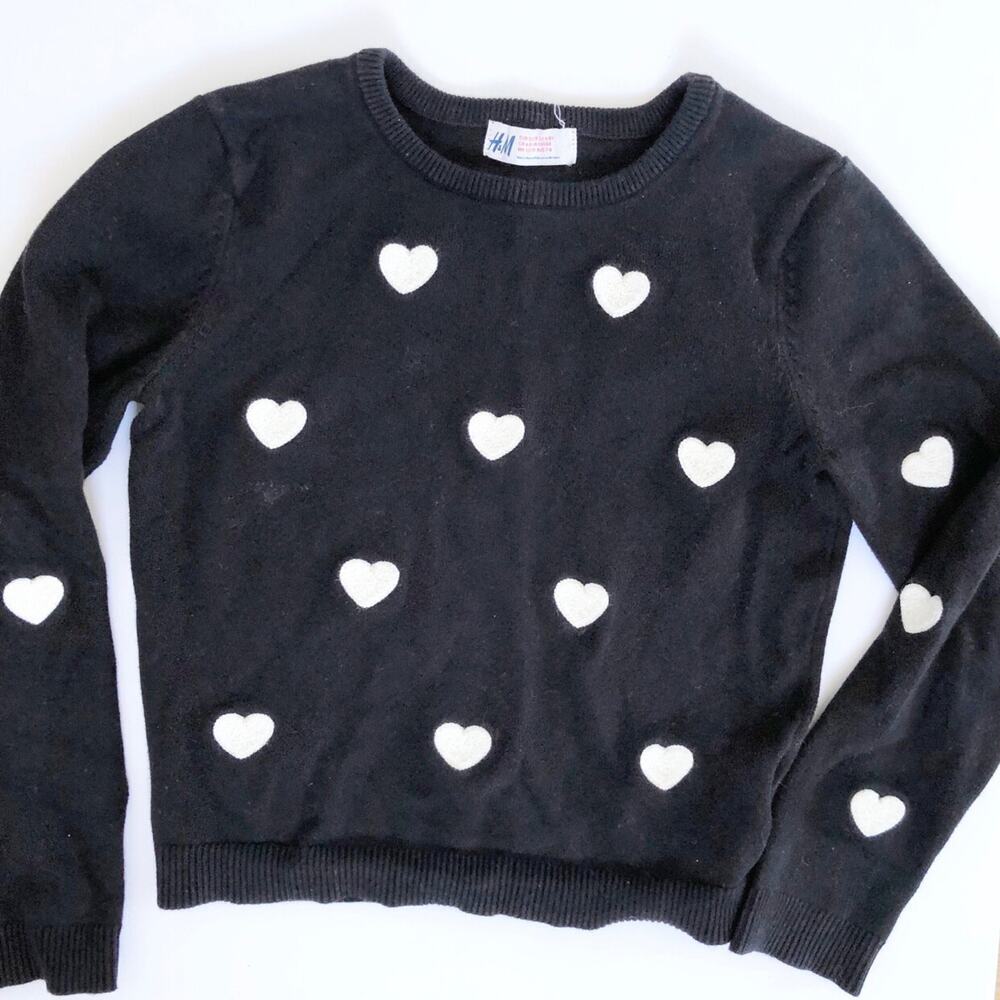 H&M Heart-patterned Sweater